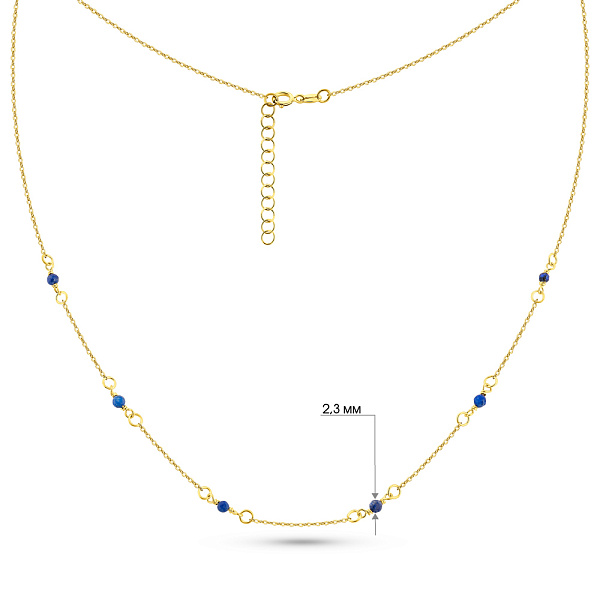 Золоте кольє з оніксом (арт. 352810жос) – зображення 6