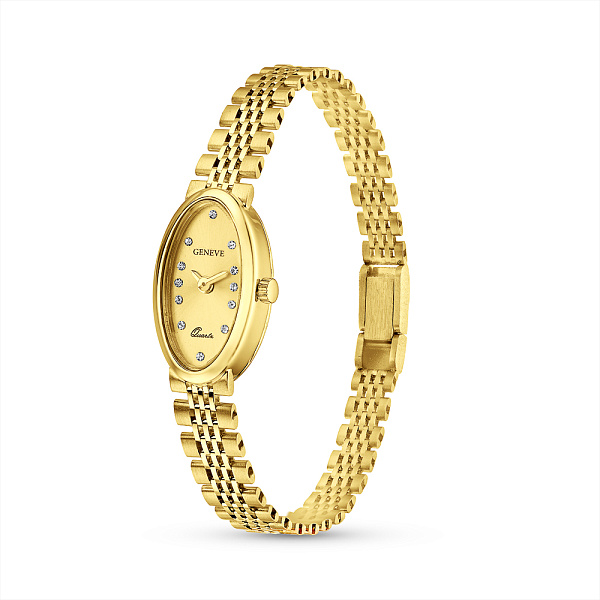 Годинник з жовтого золота з фіанітами (арт. 260290жж) – зображення 1