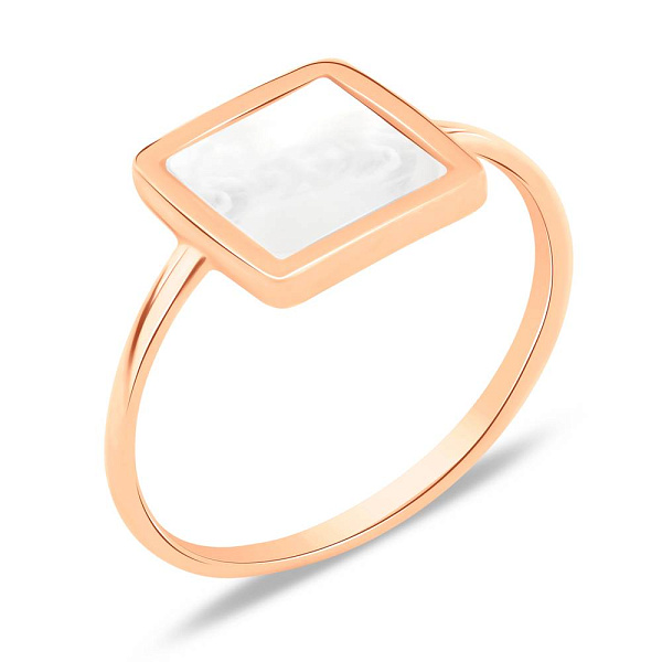 Золотое кольцо с перламутром (арт. 155903п) – изображение 1