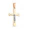 Золотой нательный крестик с распятием (арт. 501656) – изображение 1