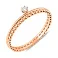 Золотое кольцо с одним бриллиантом (арт. К011387) – изображение 1