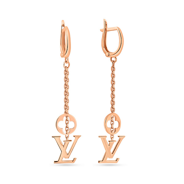 Золотые длинные серьги-подвески (арт. 106501) – изображение 1