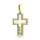 Золотий підвіс Хрестик з фіанітами (арт. 423023ж) – зображення 1