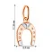 Подвес Подкова из золота с родированием (арт. 421382р) – изображение 2