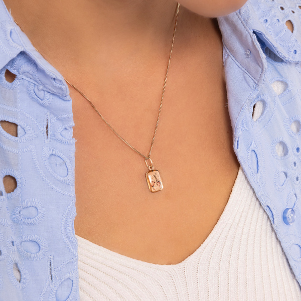 Золотая ладанка «Матерь Божия Казанская» (арт. 422245К) – изображение 2