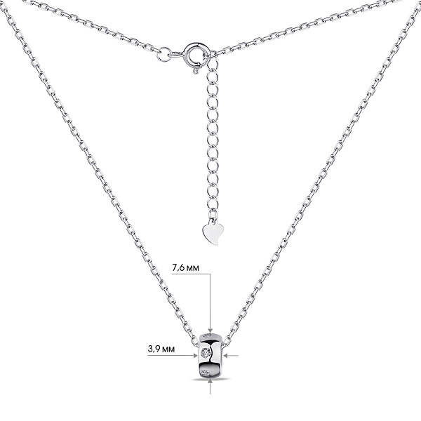 Серебряное колье (арт. 7507/2049) – изображение 3