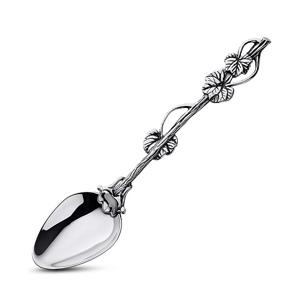 Серебряная кофейная ложка Листья (арт. 7922/9048) – изображение 1