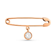Золотая булавка с фианитом (арт. 280238)