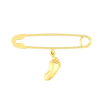 Золота шпилька «Ніжка немовляти» (арт. 360033ж)