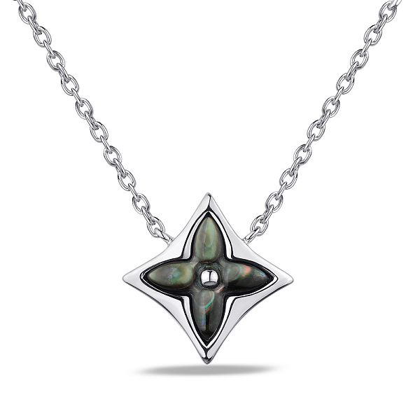 Колье из серебра с черным перламутром (арт. 7507/791пч) – изображение 1