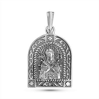 Фото Серебряная ладанка Божья Матерь Семистрельная (арт. 7917/192П)