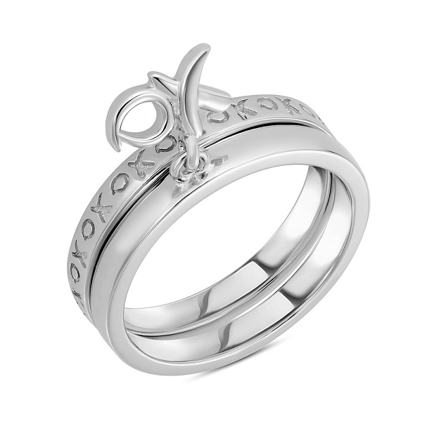 Кольцо трансформер из серебра (набор из двух колец) (арт. 7501/4916) – изображение 1