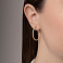 Золотые серьги-кольца (арт. 1091203/30ж) – изображение 2