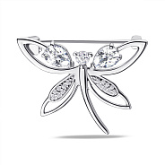 Срібна брошка з фіанітами (арт. 7505/581бп)