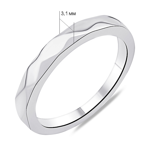 Серебряное кольцо без камней (арт. 7501/6958) – изображение 2
