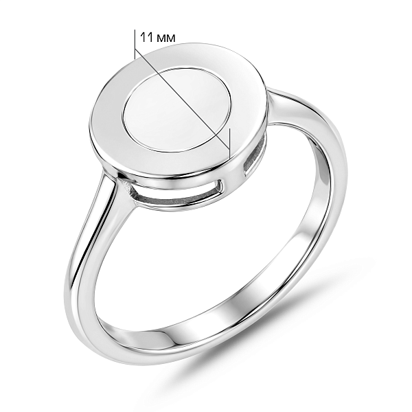 Серебряное кольцо с эмалью (арт. 7501/6302еб) – изображение 2