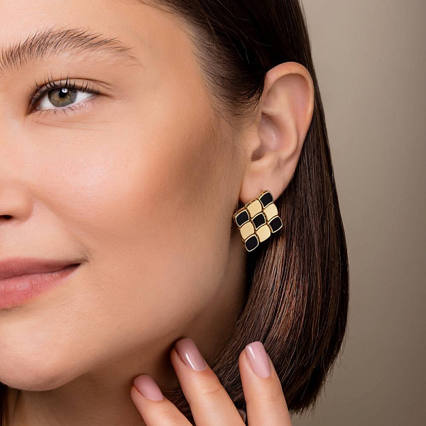 Сережки Francelli з жовтого золота (арт. 1091334жо) – зображення 2