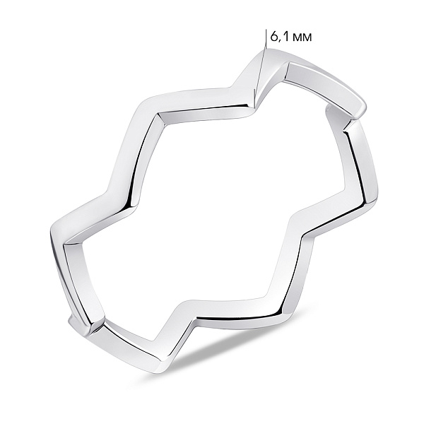 Каблучка зі срібла Trendy Style (арт. 7501/6318) – зображення 2