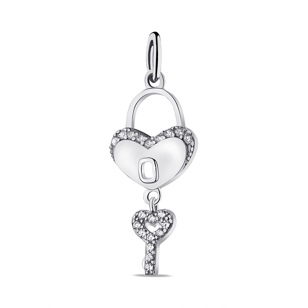 Серебряный кулон с фианитами (арт. 7503/П2Ф/1069) – изображение 1