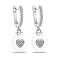 Серьги из серебра и белой керамики (арт. 7502/4924кмб) – изображение 1