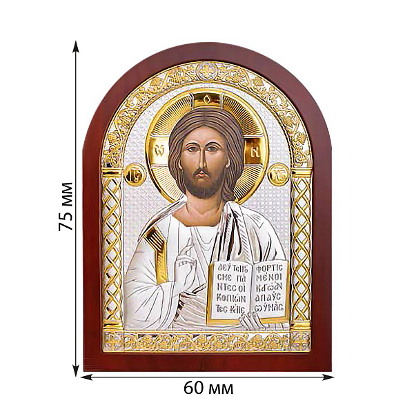 Икона Христос Спаситель (60X75 мм) (арт. A-1/001G/K) – изображение 2