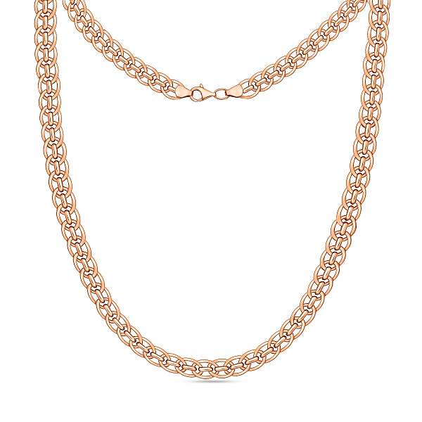 Золоте кольє з декоративним плетінням (арт. 350268) – зображення 1