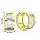Золоті сережки-кільця (арт. 109163/20жб) – зображення 3