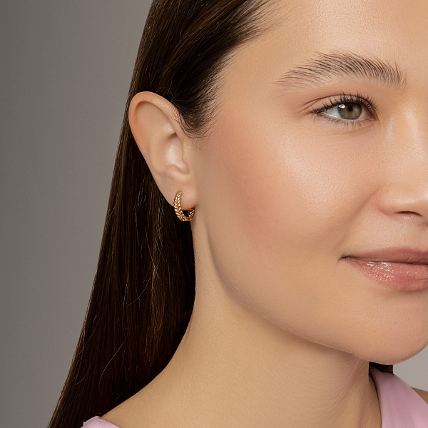 Серьги из красного золота (арт. 111265) – изображение 3