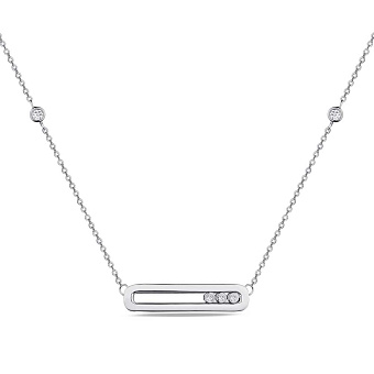 Колье из серебра с фианитами (арт. 7507/574)