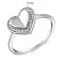 Серебряное кольцо Сердце с фианитами (арт. 7501/7059) – изображение 2