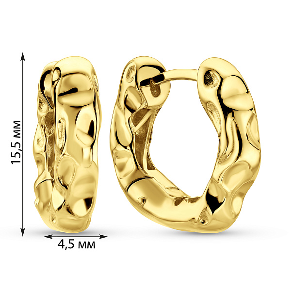 Серьги из желтого золота Francelli (арт. 1101181ж) – изображение 4