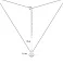 Кольє срібне "Крапля" з фіанітом (арт. 7507/1522) – зображення 3