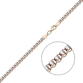 Цепочка плетения Лав из красного золота (арт. 302001р)
