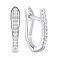Серьги из серебра с фианитами (арт. 7502/10070) – изображение 1