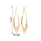 Сережки з жовтого золота без каміння (арт. 100004/1ж) – зображення 2