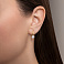 Серьги из желтого золота с фианитами (арт. 112300ж) – изображение 2