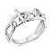 Кольцо из серебра "Цепь" без вставок Trendy Style (арт. 7501/5717) – изображение 1