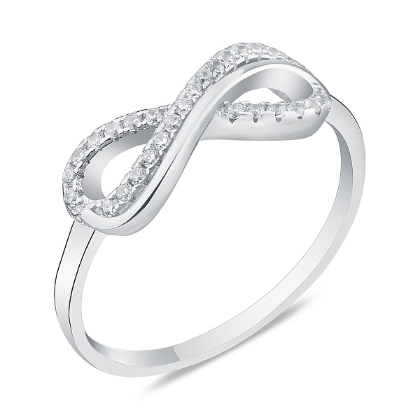Серебряное кольцо "Бесконечность" (арт. 7501/5983) – изображение 1