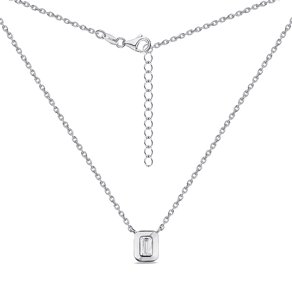 Колье из серебра с фианитом (арт. 7507/1817) – изображение 2