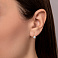 Серьги из красного золота с фианитами (арт. 110961) – изображение 2