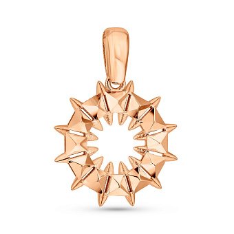 Золотой подвес без камней (арт. 424882/15)