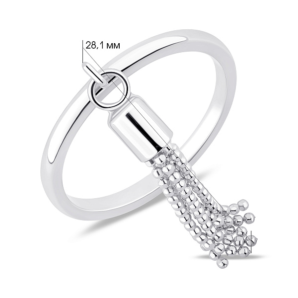 Серебряное кольцо без камней (арт. 7501/8548) – изображение 2