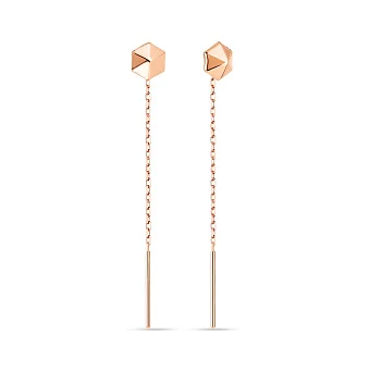 Золоті сережки-ланцюжки (арт. 107471)