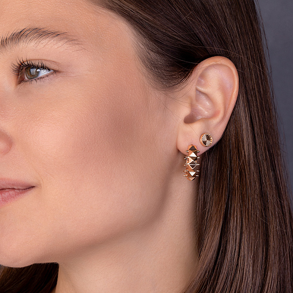 Серьги-кольца из красного золота (арт. 1091092/20) – изображение 3