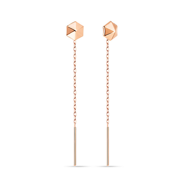 Золоті сережки-ланцюжки (арт. 107471) – зображення 1