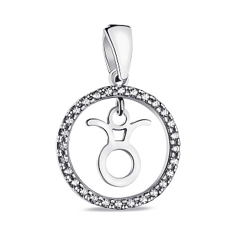 Срібний підвіс Телець (арт. 7503/А054тлпю)