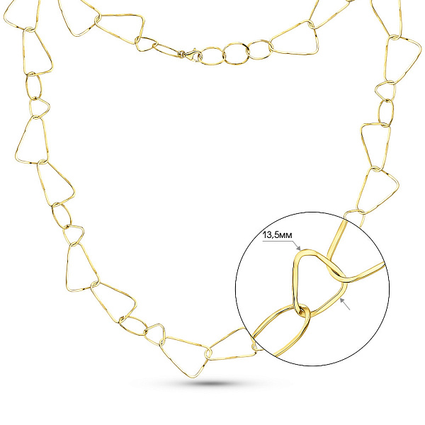 Колье из желтого золота Francelli (арт. 352583ж) – изображение 4