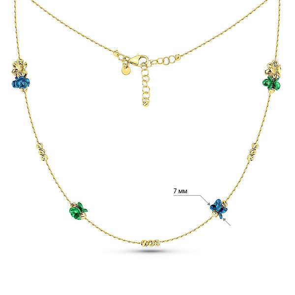 Золотое колье Francelli (арт. 352588жсбрз) – изображение 3