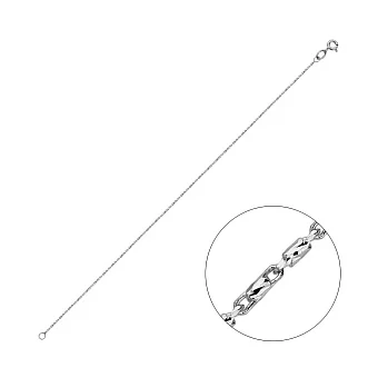 Браслет на ногу из белого золота (арт. ц3120601бн)