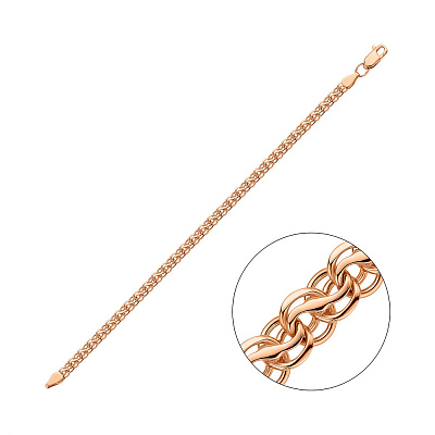 Золотий браслет плетіння Струмок (арт. ц3113410)